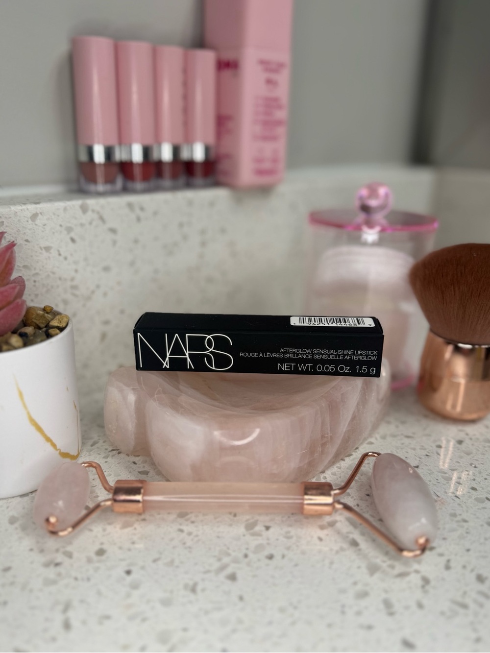 NARS - Afterglow Sensual ShineLipstick in High Gear (218) - Burnished Coral Hue